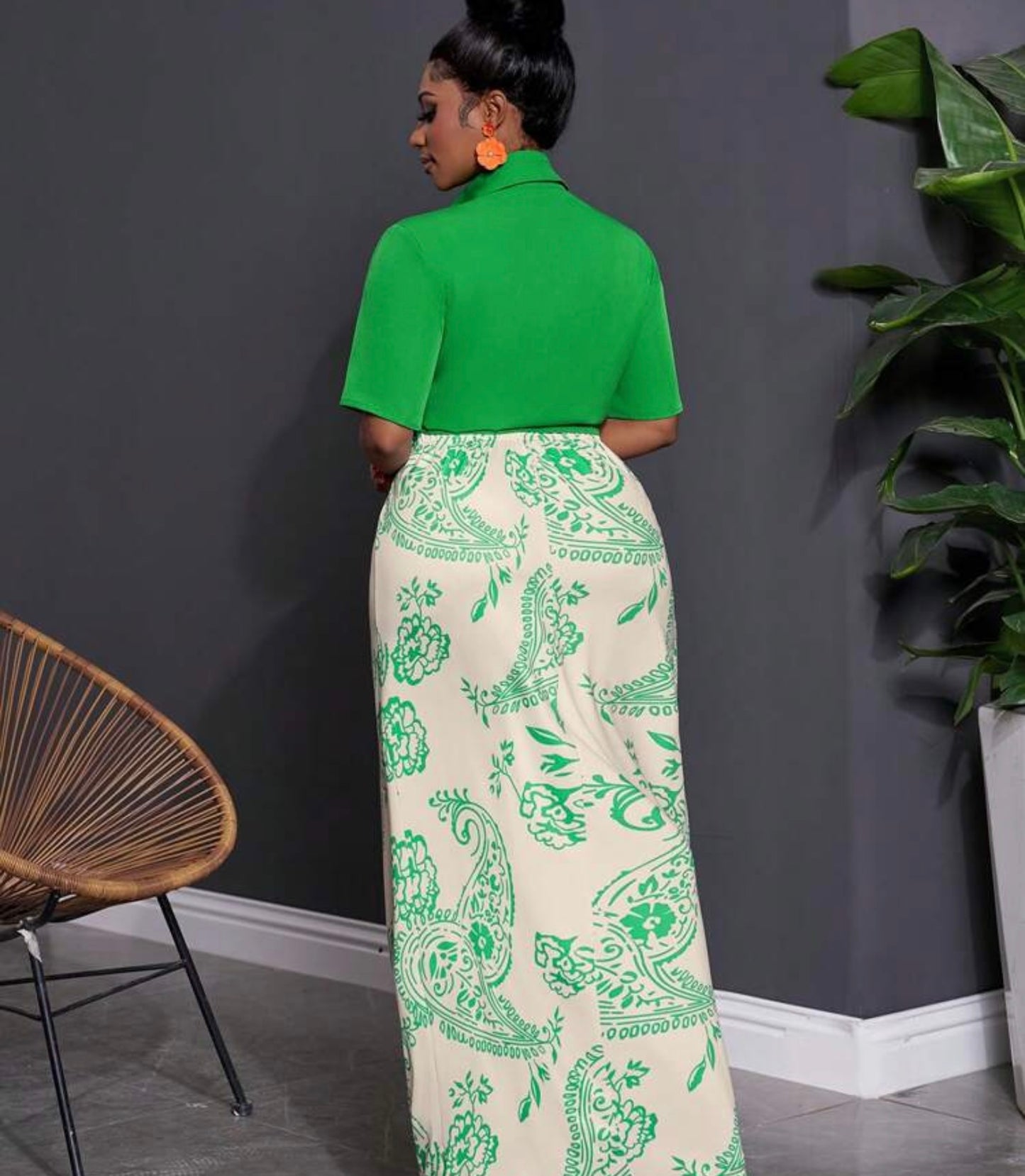 Paisley Baddie Maxi Set