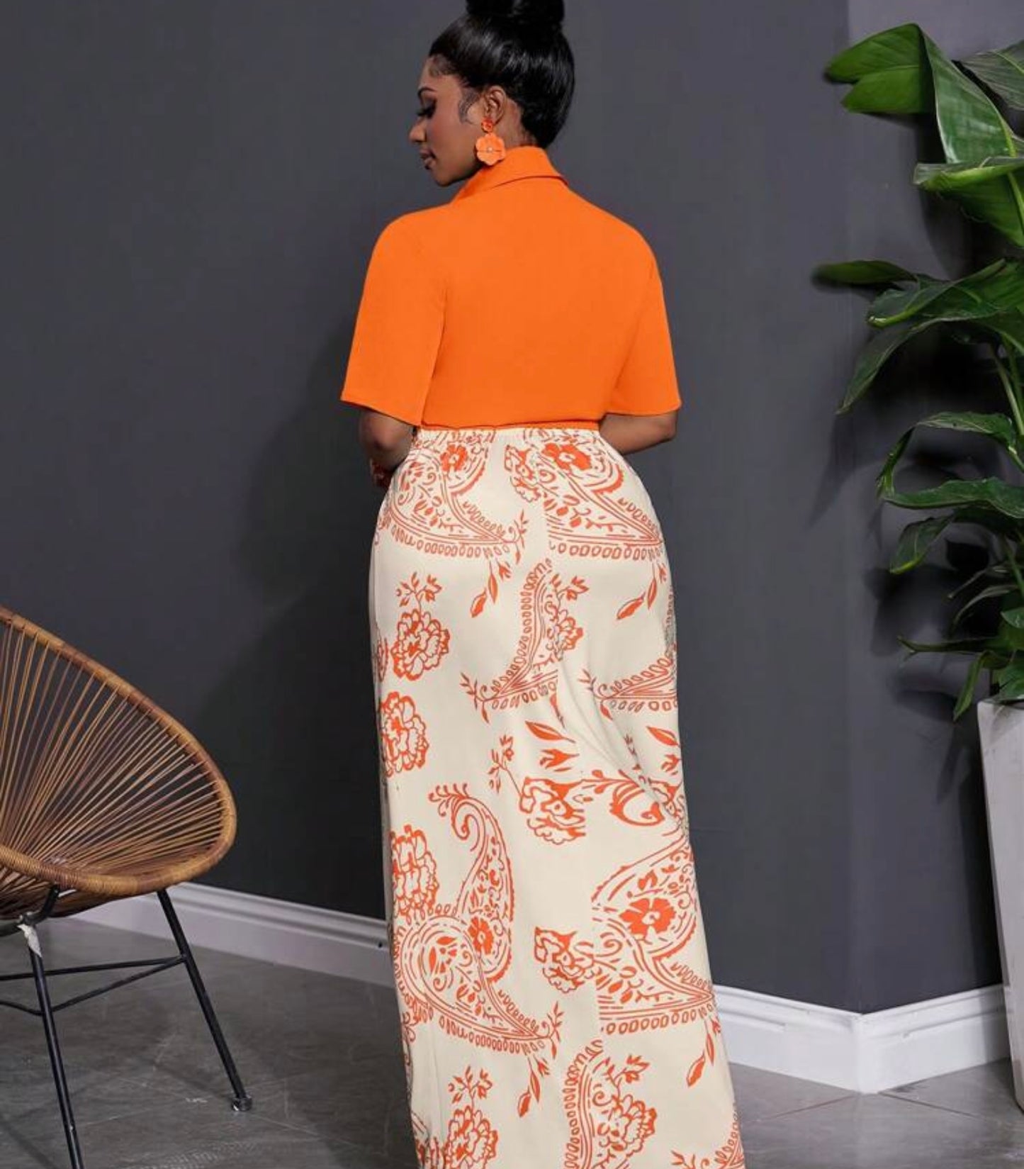 Paisley Baddie Maxi Set