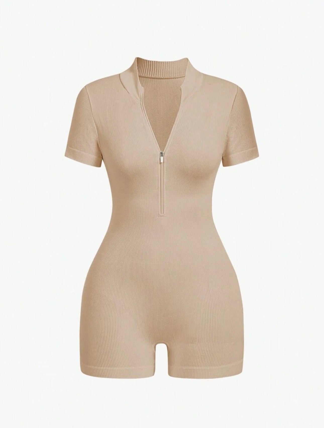 Zip Me Up Ribbed Bodysuit