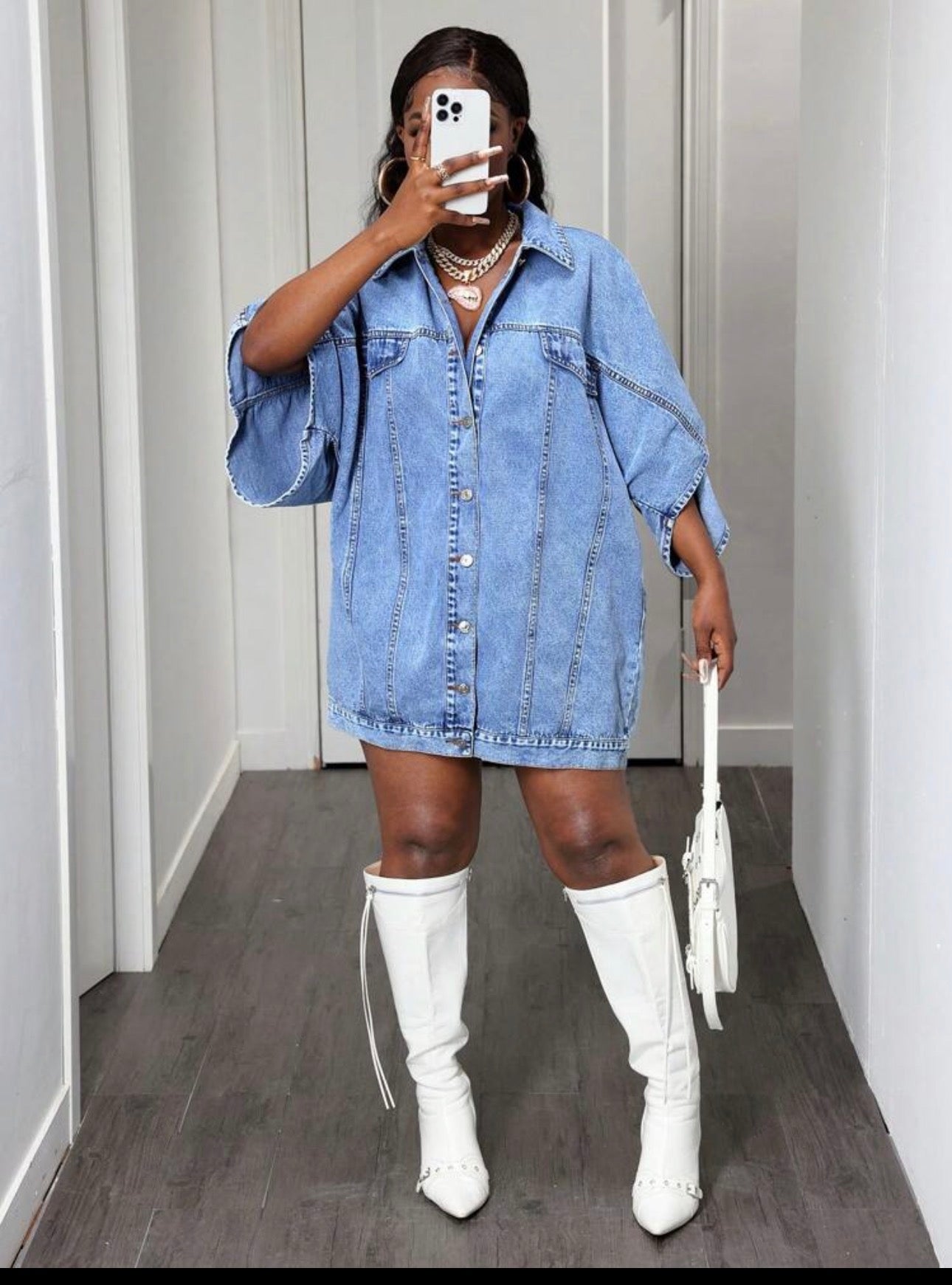 Denim Shirt Dress