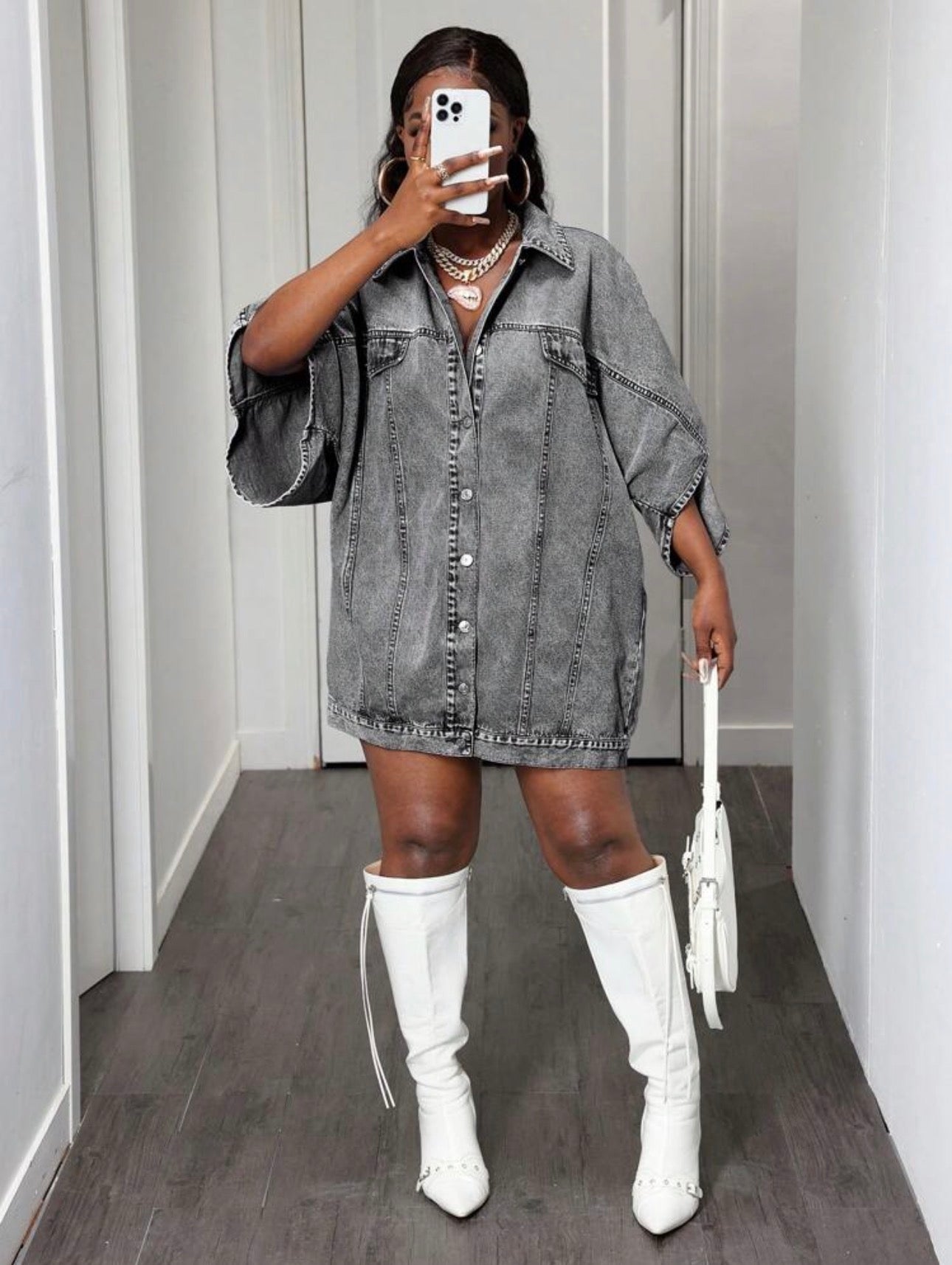 Denim Shirt Dress