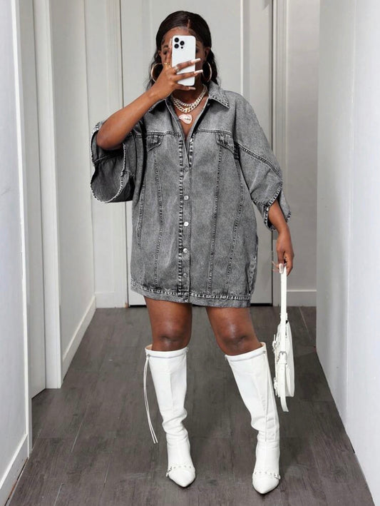Denim Shirt Dress